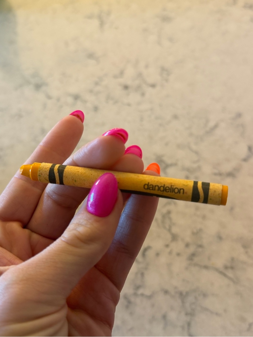 Rare Retired Dandelion Yellow Crayon